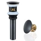 Dreno de pia de banheiro VOTON Pop-Up Black Brass, 6x6x10cm