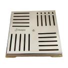 Dreno Fundo Caixilho Completo 15x15cm Quadrado Inox Inaqua