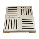 Dreno Fundo Caixilho Completo 15x15cm Quadrado Inox Inaqua