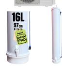 DrenoPro Coletor Água Ar Condicionado 16L Branco Fosco 97cm Anti-Gotejamento