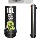 DrenoPro Coletor de Água Ar Condicionado 16L Preto Evita Gotejamento 97cm Vedado Alta Capacidade