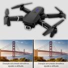 Drone Com Câmera HD USB Controle Via Celular Remoto Hélices Bateria Recarregável 360 Fotos Vídeos