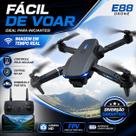 Drone E88 Dobrável Câmera HD WiFi FPV Fácil de Usar Estável Retorno Automático Ideal Iniciantes