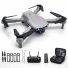 Drone E88 Dobrável com Câmera HD WiFi FPV, Altitude Hold, Modo Sem Cabeça, Retorno Automático, Voo por Trajetória, 3 Velocidades e Controle 2.4G