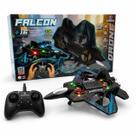 Drone Infantil Polibrinq Falcon CAR 213 Sensor Obstáculos LED Giro 360 Controle Remoto