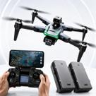 Drone S166 Pro MW Com Sensor Anticolisão 5GHz Dupla Câmera HD Brushless 2 Baterias 3000mAh Bolsa e Acessórios