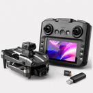Drone S182 Max Brushless Com Tela LCD Optical Flow Câmera HD Dobrável Controle 2.4GHz Sensor Obstáculo Altitude Hold LED