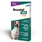 Drontal Plus Mais Sabor 1.055,4mg para Cães 10Kg com 4 Comprimidos Palatáveis