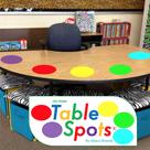 Dry Erase Table Spots Abaco Brands, pacote com 10, multicolorido Dry Erase Table Spots Abaco Brands, pacote com 10, multicolorido