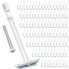 Drywall Anchor TeikBuce com parafusos para fixador 1/4-20, pacote com 100
