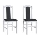 Duas Cadeiras para Sala de Jantar Madeira Maciça 500 Branco Duas Cadeiras para Sala de Jantar Madeira Maciça 500 Branco