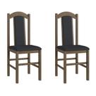 Duas Cadeiras para Sala de Jantar Madeira Maciça 500 Marrom/Ameixa Negra Duas Cadeiras para Sala de Jantar Madeira Maciça 500 Marrom/Ameixa Negra