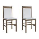 Duas Cadeiras para Sala de Jantar Madeira Maciça 600 Marrom/Ameixa Negra Duas Cadeiras para Sala de Jantar Madeira Maciça 600 Marrom/Ameixa Negra