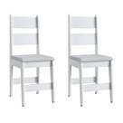Duas Cadeiras para Sala de Jantar MDF Milano Branco Duas Cadeiras para Sala de Jantar MDF Milano Branco