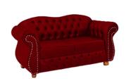 Duas Namoradeiras Chesterfield Merlô - Veludo Vermelho / Decoração, Recepção, Sala tv estar Duas Namoradeiras Chesterfield Merlô - Veludo Vermelho / Decoração, Recepção, Sala tv estar