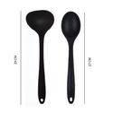 Duas Peças de Concha e Colher em Silicone Preto Livre de BPA UnyHome