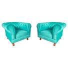 Duas Poltrona Chesterfield Capitone Suede Tiffany Decorativa / Sala, Tv, Estar, Recepção