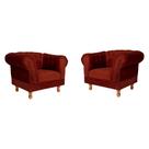 Duas poltronas Chesterfield Capitonê Duque Suede Bordo Decoração, Recepção, Salas de Tv e Estar Duas poltronas Chesterfield Capitonê Duque Suede Bordo Decoração, Recepção, Salas de Tv e Estar