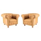 Duas poltronas Chesterfield Capitonê Luis XV - ECO Caramelo / Decoração, Recepção, Salas de Tv e Estar Duas poltronas Chesterfield Capitonê Luis XV - ECO Caramelo / Decoração, Recepção, Salas de Tv e Estar
