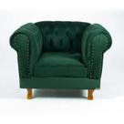 Duas Poltronas Chesterfield Capitone Luis XV - Suede Verde Musgo / decoração, sala tv estar, recepção Duas Poltronas Chesterfield Capitone Luis XV - Suede Verde Musgo / decoração, sala tv estar, recepção