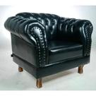 Duas Poltronas Chesterfield Duque - Corano Preto / Decoração , Sala, Tv, Estar, Recepção, Barbearia