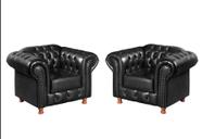 Duas Poltronas Chesterfield Luiz XV Courano Preto SALA RECEPCAO ESTUDIO BARBEARIA Duas Poltronas Chesterfield Luiz XV Courano Preto SALA RECEPCAO ESTUDIO BARBEARIA