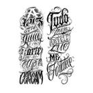 Duas Tatuagens Temporaria Frases Evangelicas 10x28 Cada Duas Tatuagens Temporaria Frases Evangelicas 10x28 Cada