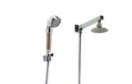 Ducha 10 cm em ABS Redonda com Desviador e Duchinha Manual com Esferas Ionzantes com Trava em ABS