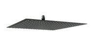 Ducha 40x40 cm Inox 304 Black Matte Quadrado com Niple de Teto