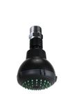 Ducha 7 cm Flatt ABS Preto Fosco Redonda c/ Niple de Teto