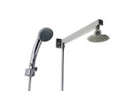 Ducha ABS 10 cm Redonda com Chuveirinho Manual Cromado em ABS com Trava