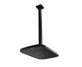 Ducha ABS Black 30x20 cm Retangular c/ Cano de teto 40 cm
