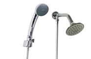 Ducha ABS Flatt Chuveiro Cromado c/ Ducha Manual c/ Trava