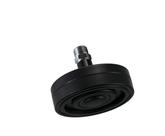 Ducha Auto-Limpante Preto Fosco Redondo com Niple de Teto
