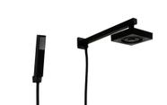 Ducha Autolimpante Preto ABS com Ducha Manual 3 Jatos ABS