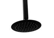 Ducha Black 15 cm Inox 304 Redonda com Cano de Teto 40 cm Ducha Black 15 cm Inox 304 Redonda com Cano de Teto 40 cm