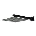 Ducha Black Chuveiro 30x30 Slim Inox Braço 36 Cm Solar Gás - DECKCASA