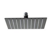 Ducha Black Matte 20x20 Inox 304 Com Niple Suporte De Teto