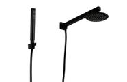 Ducha Black Redonda Inox 15 cm Parede com Ducha Manual de ABS Ducha Black Redonda Inox 15 cm Parede com Ducha Manual de ABS