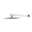Ducha Chuveiro 20Cm Com Braço 40Cm Mundaú Aço Inox 304 Pingoo.casa - Prata