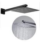 Ducha Chuveiro 20x20 Preto Inox Luxo Braço 40cm Solar Gás Ducha Chuveiro 20x20 Preto Inox Luxo Braço 40cm Solar Gás