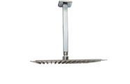 Ducha Chuveiro 30x30 cm Quadrada em Inox com Braço de Teto em 40 cm Cromado