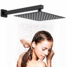 Ducha Chuveiro 30x30 Inox Com Braço 40cm Solar Gás Piscina