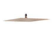 Ducha Chuveiro 40x40 Slim Inox Rose Golden Com Niple Suporte De Teto