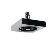 Ducha Chuveiro ABS AutoLimpante Cromada Quadrada c/ Niple