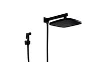 Ducha Chuveiro ABS Preto Fosco com Chuveirinho Manual em Metal com Trava Ducha Chuveiro ABS Preto Fosco com Chuveirinho Manual em Metal com Trava
