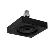Ducha Chuveiro AutoLimpante ABS Preto Fosco Quadrado com Niple