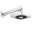 Ducha Chuveiro Autolimpante Cromado Quadrado Aquecedor a Gás ou Solar Cabeça Articulável Luxo