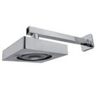 Ducha Chuveiro Autolimpante Quadrado de Parede Longo Cromado Inox 201 - Big Obra