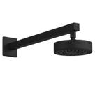 Ducha Chuveiro Autolimpante Redondo de Parede Longo Preto Inox 201